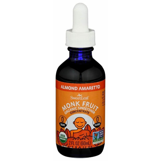 SWEETLEAF STEVIA Sweetleaf Stevia Monk Fruit Organic Sweetener Almond Amaretto, 2 Oz