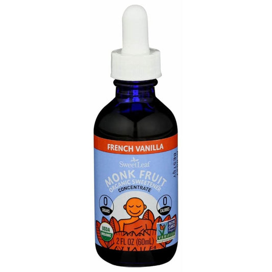 SWEETLEAF STEVIA Sweetleaf Stevia Monk Fruit Organic Sweetener French Vanilla, 2 Oz