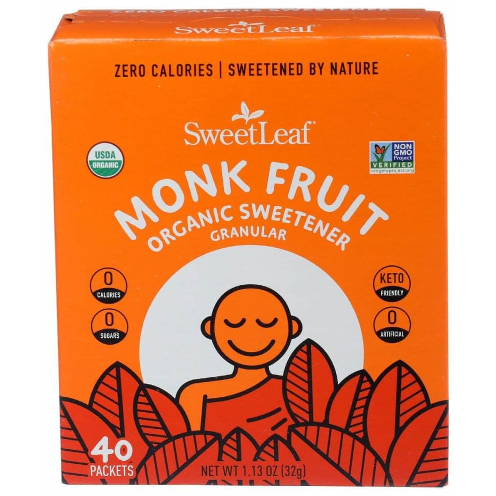 SWEETLEAF STEVIA Sweetleaf Stevia Monk Fruit Powder 40Ct, 1.13 Oz