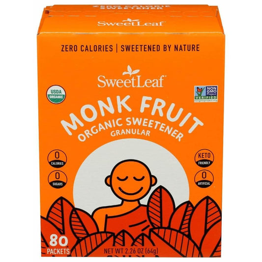SWEETLEAF STEVIA Sweetleaf Stevia Monk Fruit Sweetener 80Ct, 2.26 Oz