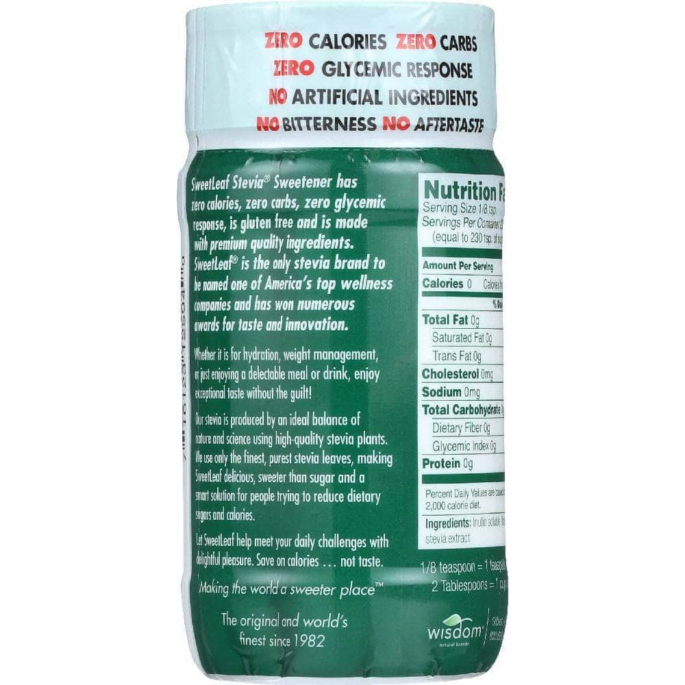 Sweetleaf Stevia Sweetleaf Stevia Natural Stevia Sweetener Shaker, 4 oz