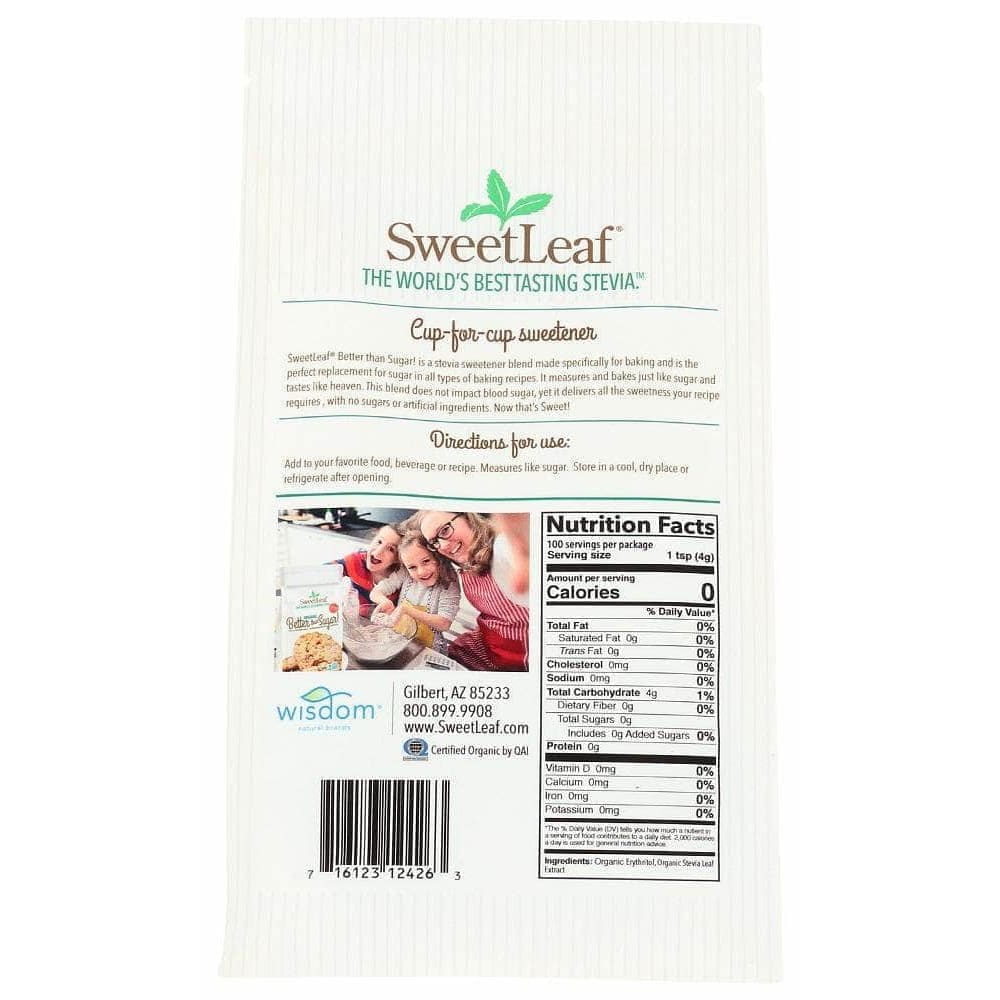Sweetleaf Stevia Sweetleaf Stevia Organic Better Than Sugar Granular Sweetener, 14 Oz
