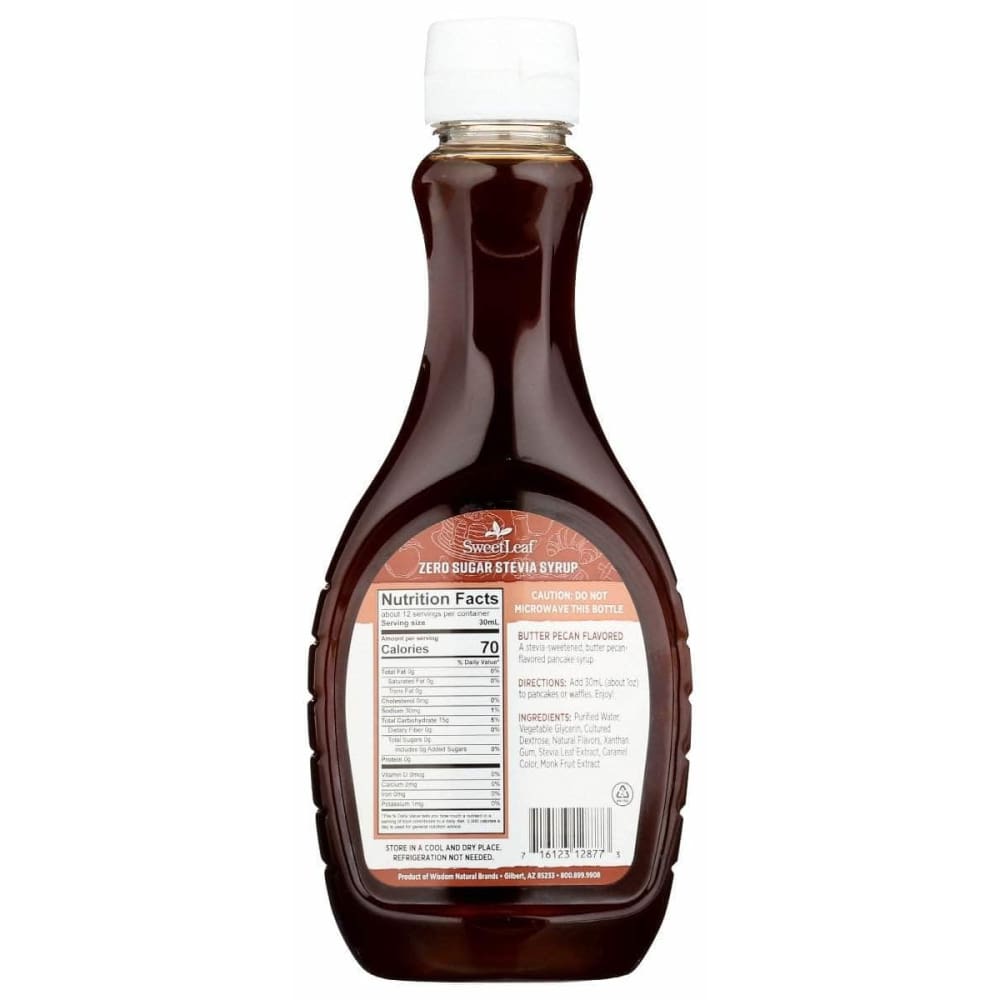SWEETLEAF STEVIA Sweetleaf Stevia Syrup Stevia Butter Pecan, 12 Oz