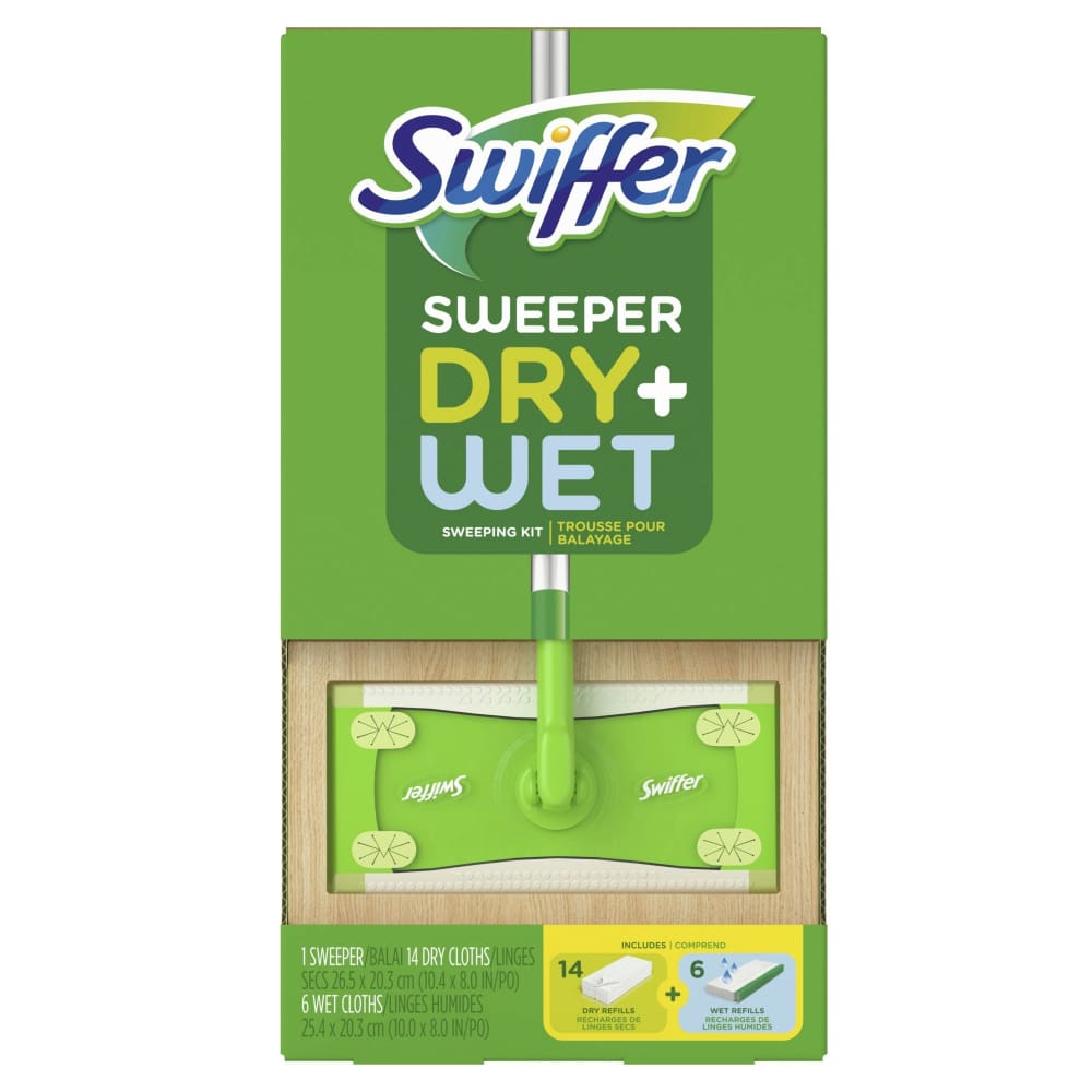 Swiffer Swiffer Sweeper Dry and Wet Sweeping Kit - Home/Grocery Household & Pet/Cleaning & Household Goods/Vacuums & Floor Care/ - Swiffer