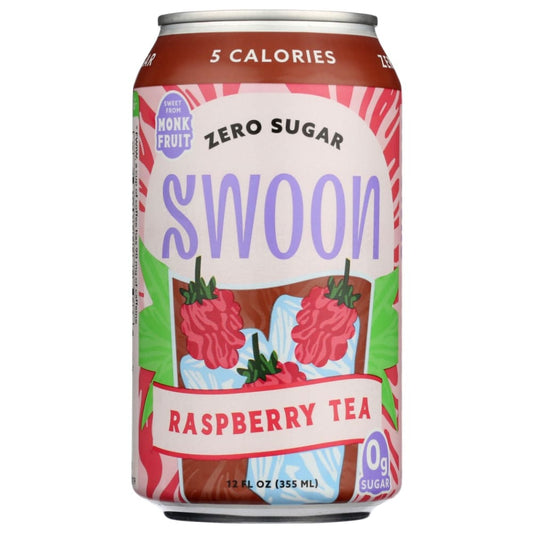 SWOON: Raspberry Tea Zero Sugar 12 fo (Pack of 6) - Grocery > Beverages > Coffee Tea & Hot Cocoa - SWOON