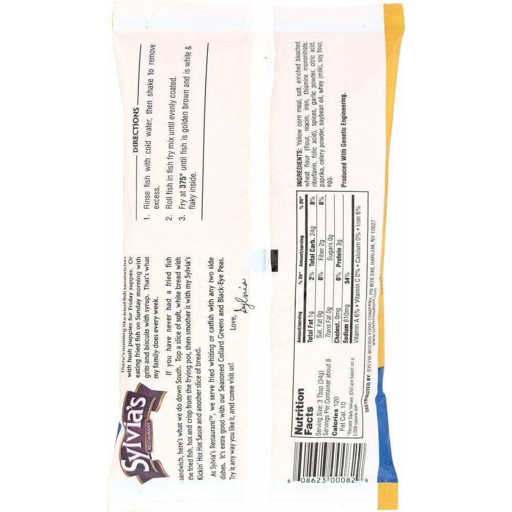 Sylvias Sylvias Fish Fry Mix, 10 oz