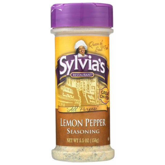 SYLVIAS SYLVIAS Ssnng Lemon Pepper, 5.5 oz