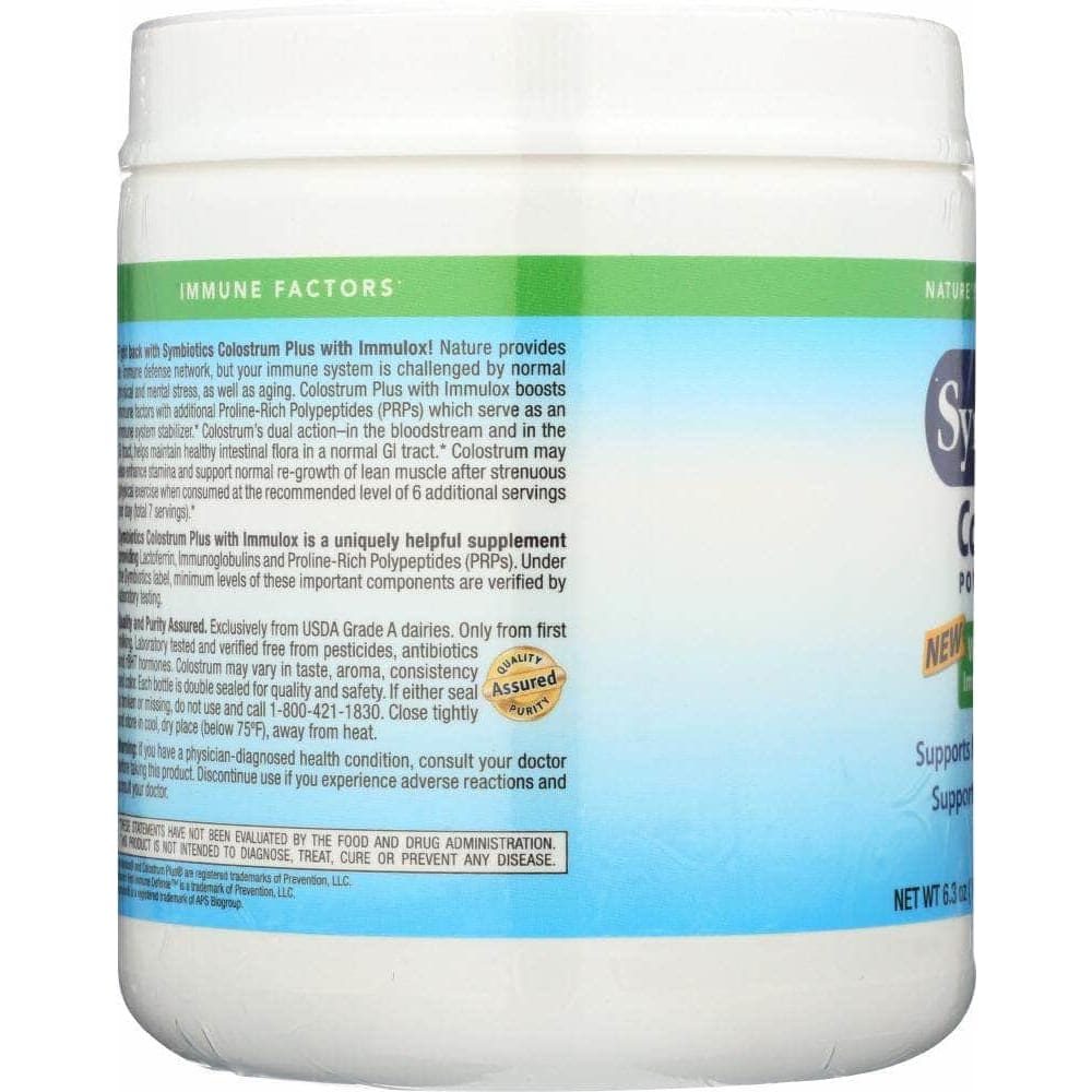 Symbiotics Symbiotics Colostrum Plus Powder, 6.3 oz