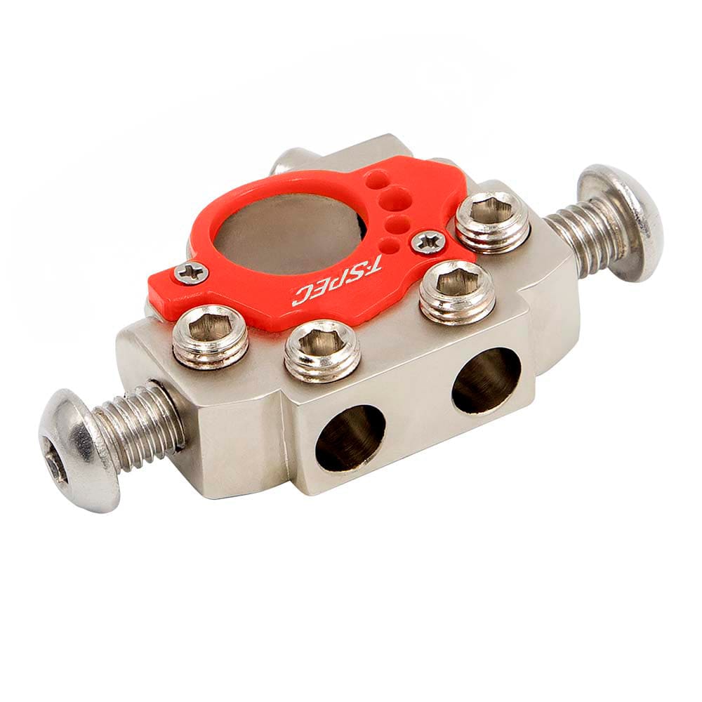 T-Spec 4 Position Battery Terminal - POS/ NEG - Electrical | Busbars Connectors & Insulators - T-Spec