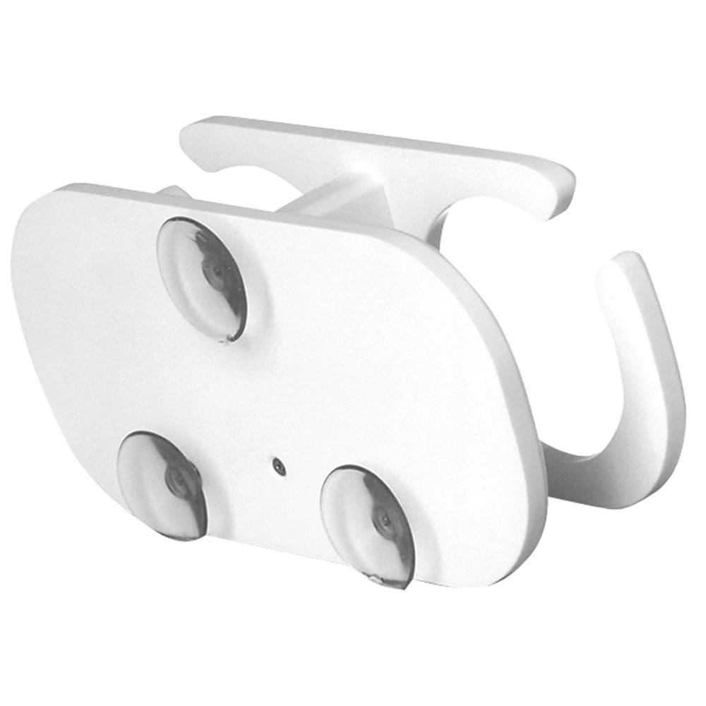 TACO 2-Drink Poly Cup Holder w/ Suction Cup Mounts - White - Boat Outfitting | Deck / Galley - TACO Marine