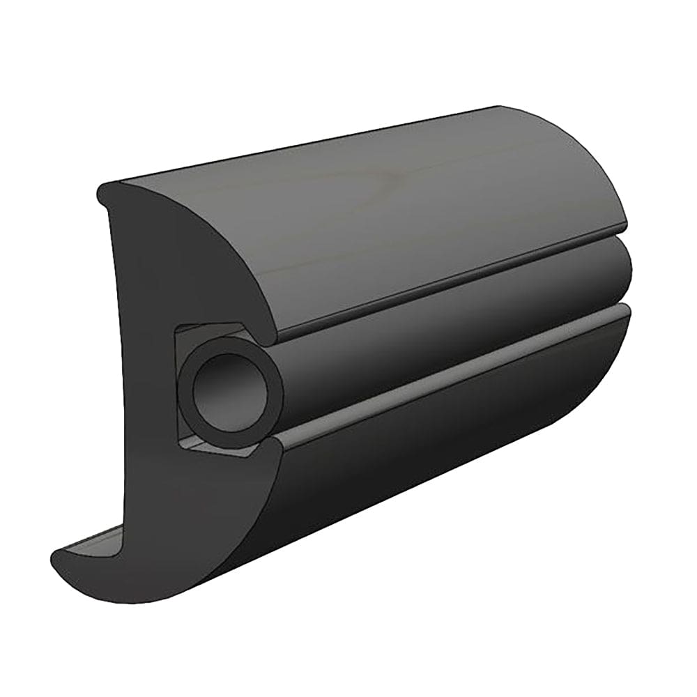 TACO Flexible Vinyl Black Rub Rail 1-1/ 16 x 1-7/ 8 50’L - Marine Hardware | Rub Rail - TACO Marine