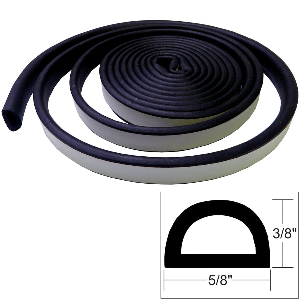TACO Weather Seal - 10’L x ⅜H x ⅝W - Black - Automotive/RV | Accessories,Boat Outfitting | Accessories - TACO Marine