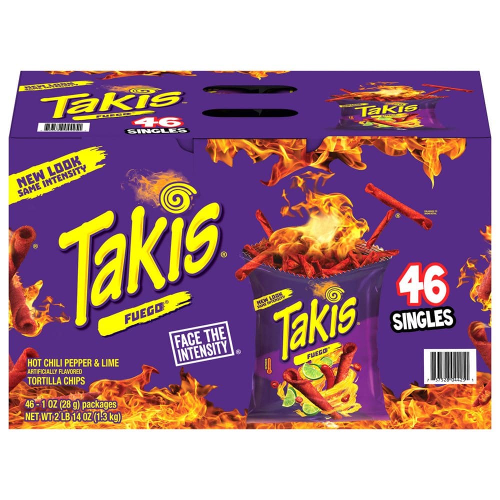 Takis Fuego Rolled Tortilla Chips (1 oz. 46 pk.) - Chips - Takis