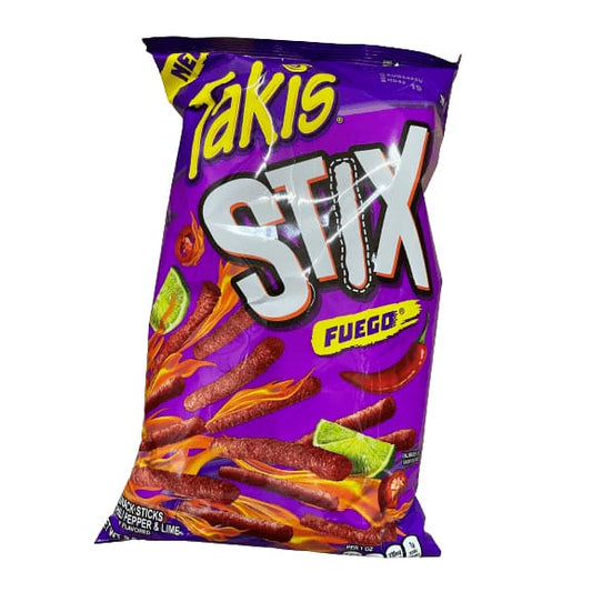 Takis Takis Stix Fuego Corn Sticks, Hot Chili Pepper and Lime Artificially Flavored, 9.9 Ounce