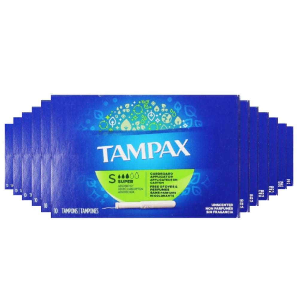 Tampax Tampon Super Feminine 10 Ct Each - 12 Pack - Tampons - Tampax
