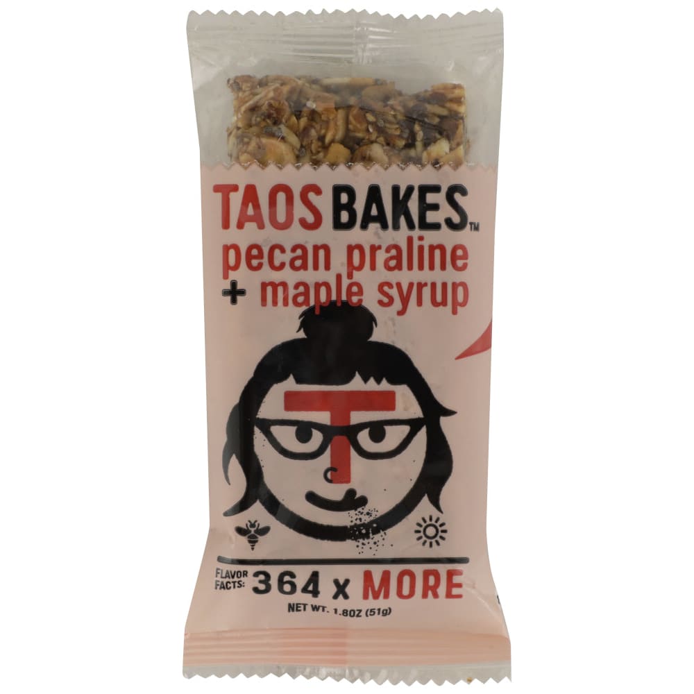 TAOS BAKES: BAR PCAN PRLNE MPLE SYRUP (1.800 OZ) (Pack of 6) - Snacks Other - TAOS BAKES