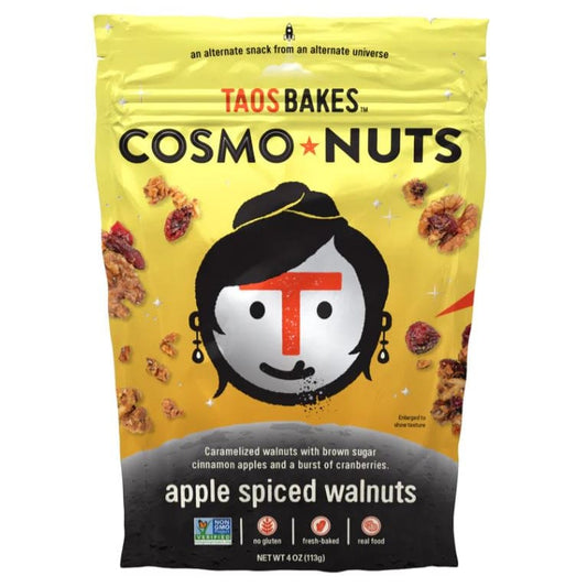 TAOS BAKES: Cosmo Nuts Apple Spiced Walnuts 4 oz (Pack of 4) - Nuts - TAOS BAKES