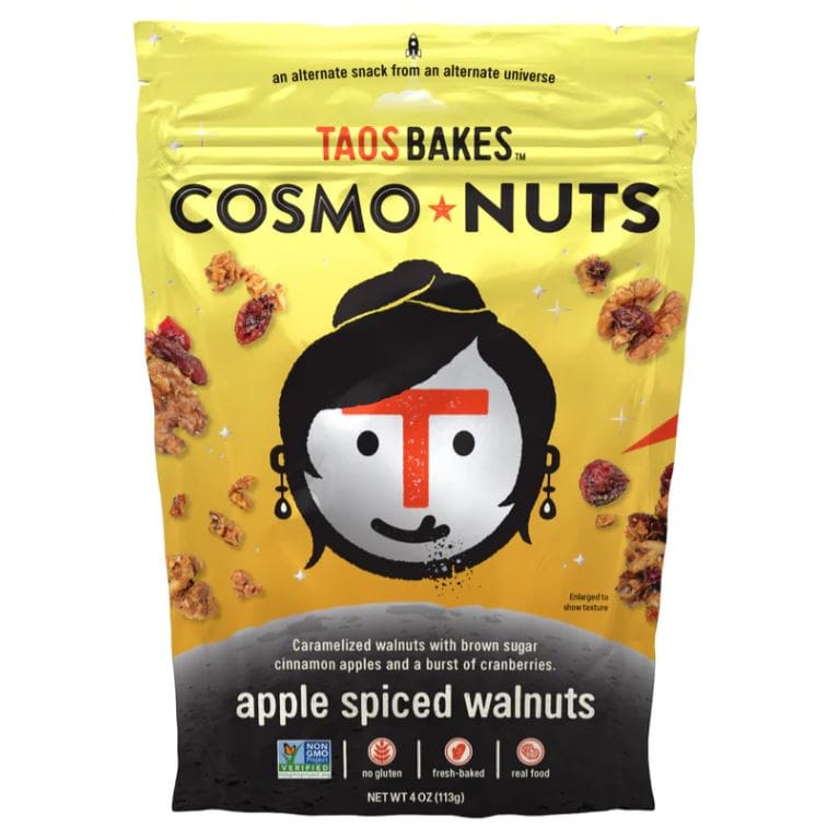 TAOS BAKES: Cosmo Nuts Apple Spiced Walnuts 4 oz (Pack of 4) - Nuts - TAOS BAKES