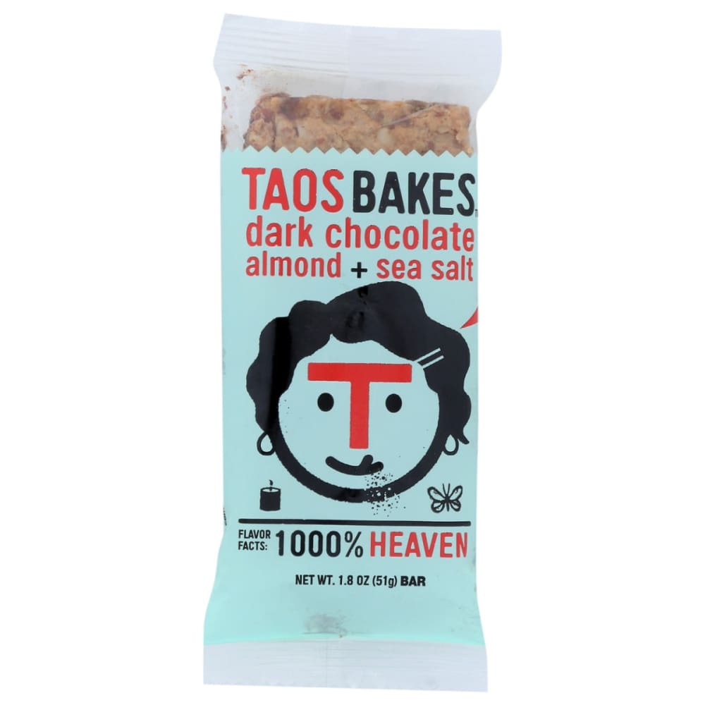 TAOS BAKES: Dark Chocolate Almond Sea Salt Bar 1.8 oz (Pack of 6) - Grocery > Natural Snacks > Snacks - TAOS BAKES
