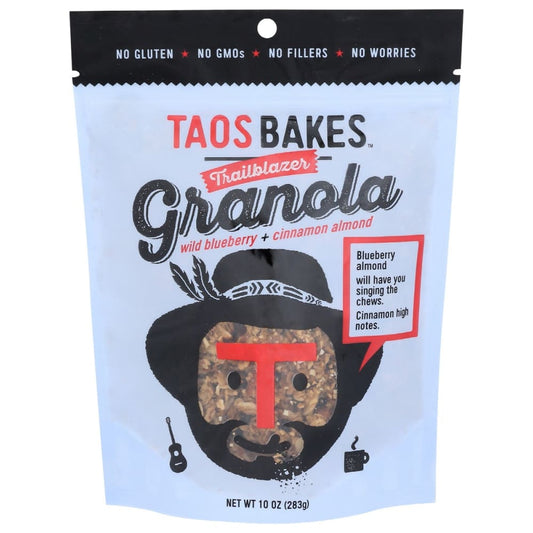 TAOS BAKES: Wild Blueberry Cinnamon Almond Trailblazer Granola 10 oz (Pack of 4) - Breakfast > Breakfast Foods - TAOS BAKES