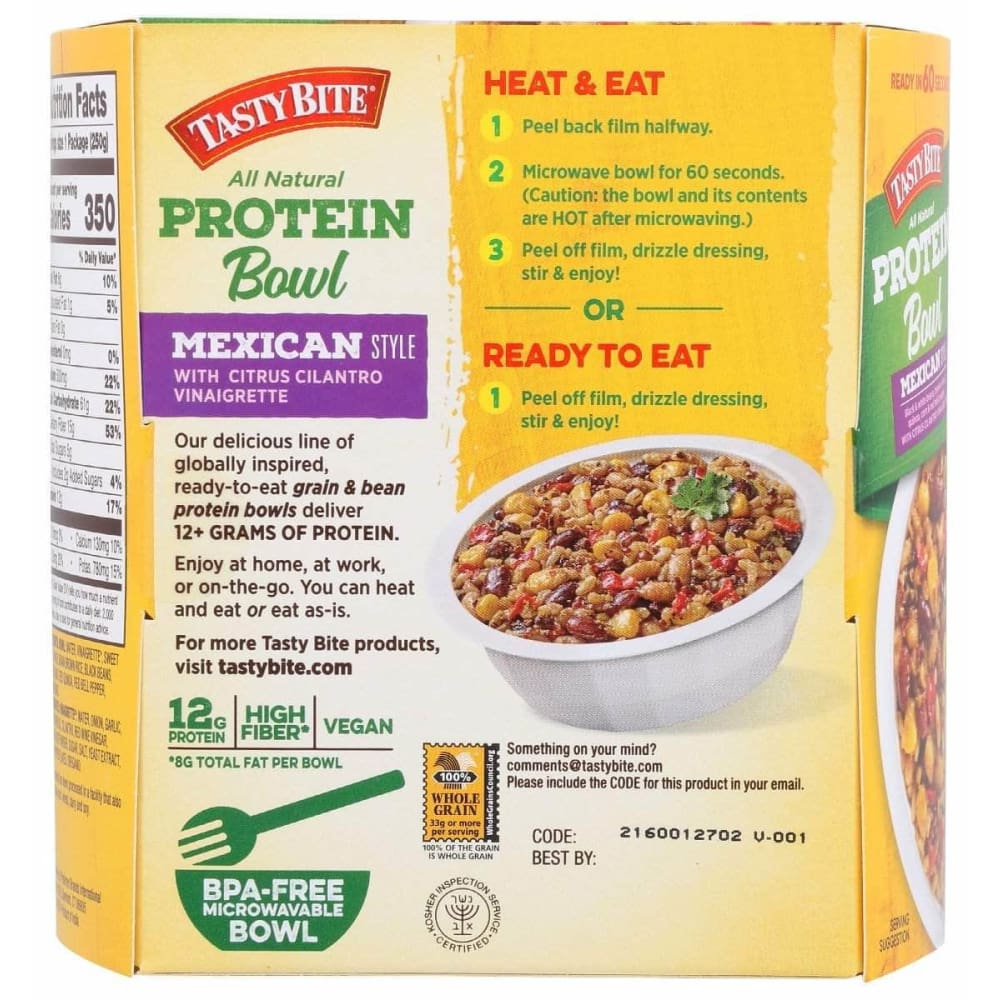 TASTY BITE Tasty Bite Bowl Prtn Mexican, 8.8 Oz