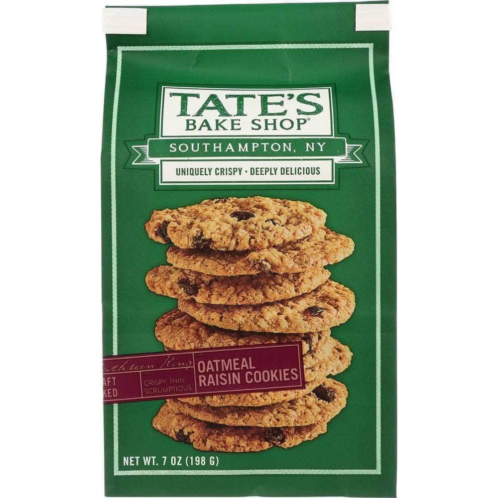 Tates Tate'S Bakeshop Oatmeal Raisin Cookies, 7 oz