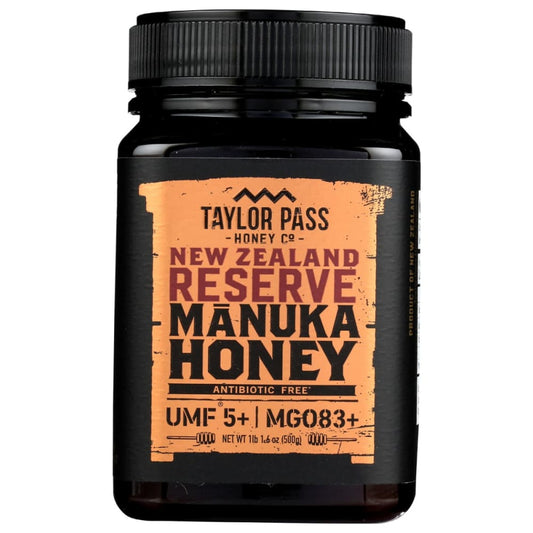 TAYLOR PASS HONEY: Reserve Mānuka UMF5 Honey 500 gm - Grocery > Beverages > Coffee Tea & Hot Cocoa - TAYLOR PASS HONEY