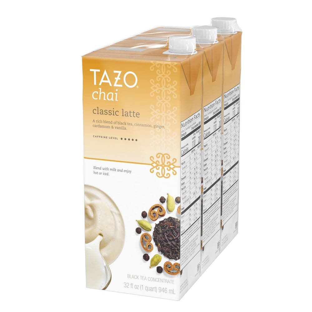 Tazo Chai Latte Concentrate Black Tea (32 oz. 3 pk.) - Tea - Tazo