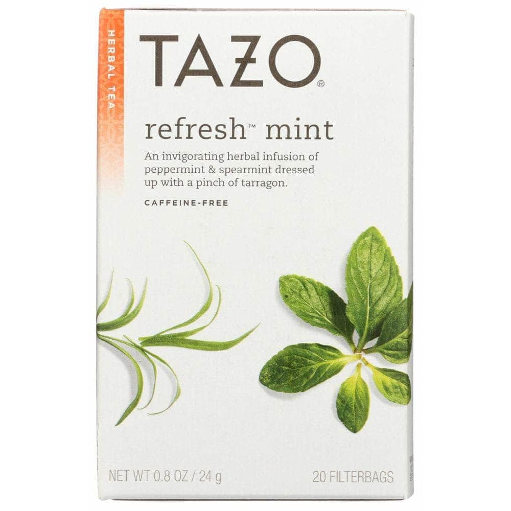 Tazo Tazo Herbal Tea Refresh Mint Caffeine-Free 20 Tea Bags, 0.8 oz