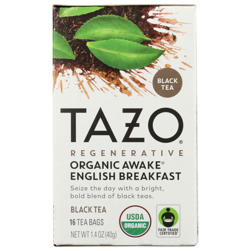 TAZO: Tea Bag Awake Org 16 BG (Pack of 5) - Grocery > Beverages > Coffee Tea & Hot Cocoa - TAZO
