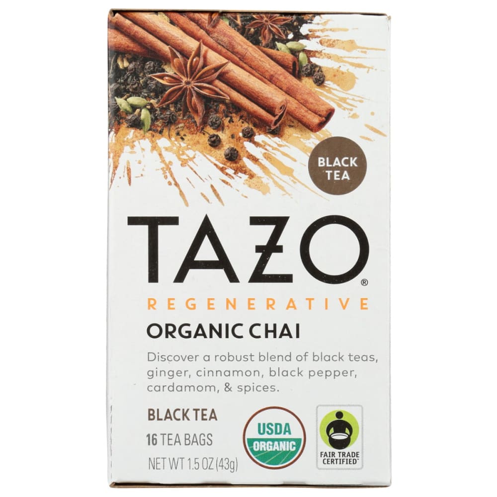 TAZO: Tea Bag Chai Org 16 BG (Pack of 5) - Grocery > Beverages > Coffee Tea & Hot Cocoa - TAZO