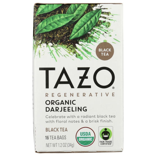 TAZO: Tea Bag Darjeeling Org 16 BG (Pack of 5) - Grocery > Beverages > Coffee Tea & Hot Cocoa - TAZO
