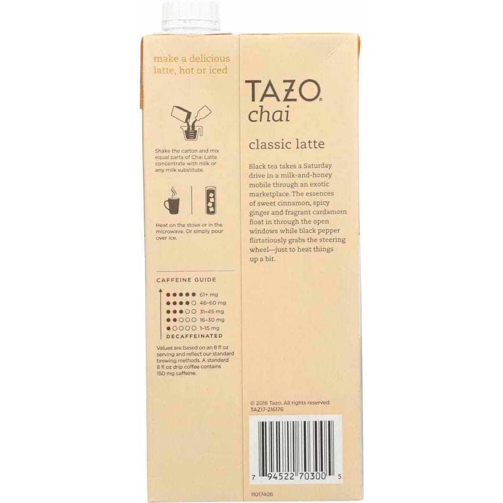 Tazo Tazo Tea Latte Chai Concentrate, 32 fo