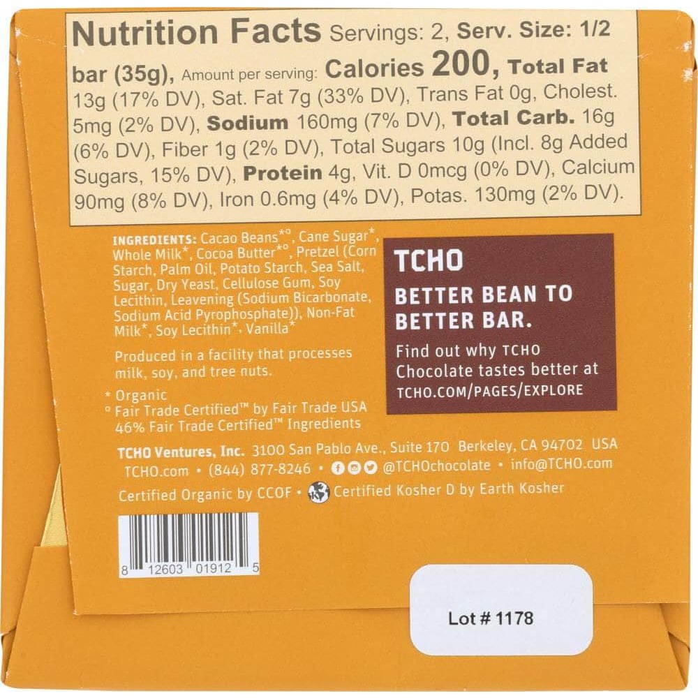 Tcho Tcho Pretzel Crunch, 2.5 oz