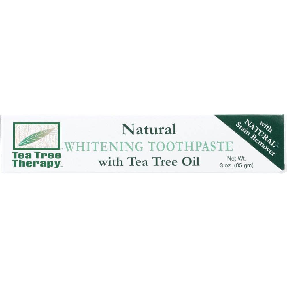 TEA TREE THERAPY Tea Tree Therapy Natural Whitening Toothpaste With Tea Tree Oil, 3 Oz