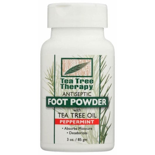 TEA TREE THERAPY TEA TREE THERAPY Powder Foot Antsptc Pprmt, 3 oz