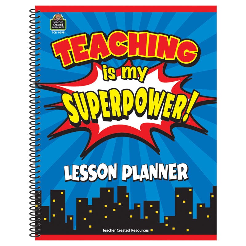 Teaching Is My Superpower Lesson Planner (Pack of 6) - Plan & Record Books - Teacher Created Resources