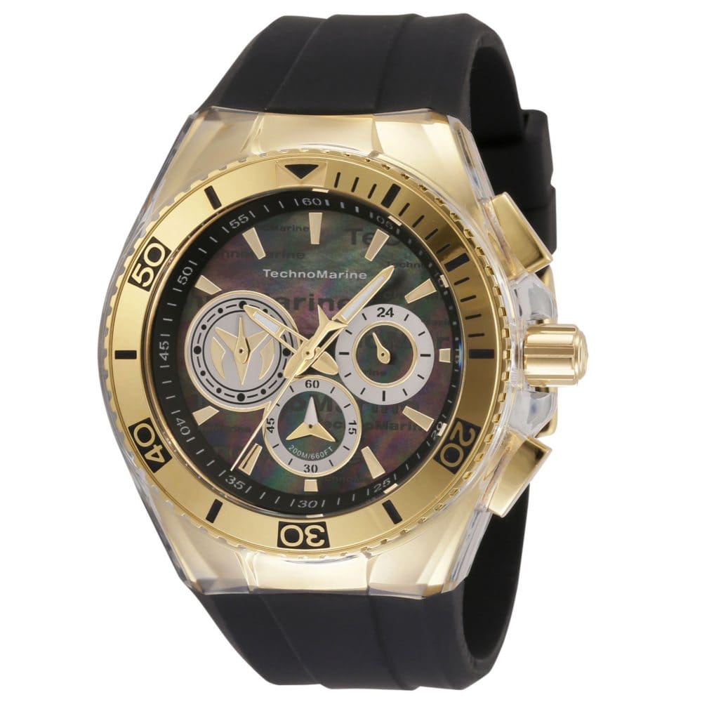 Technomarine Men’s California Cruise Quartz 46.65mm Black Black Dial - Men’s Watches - ShelHealth