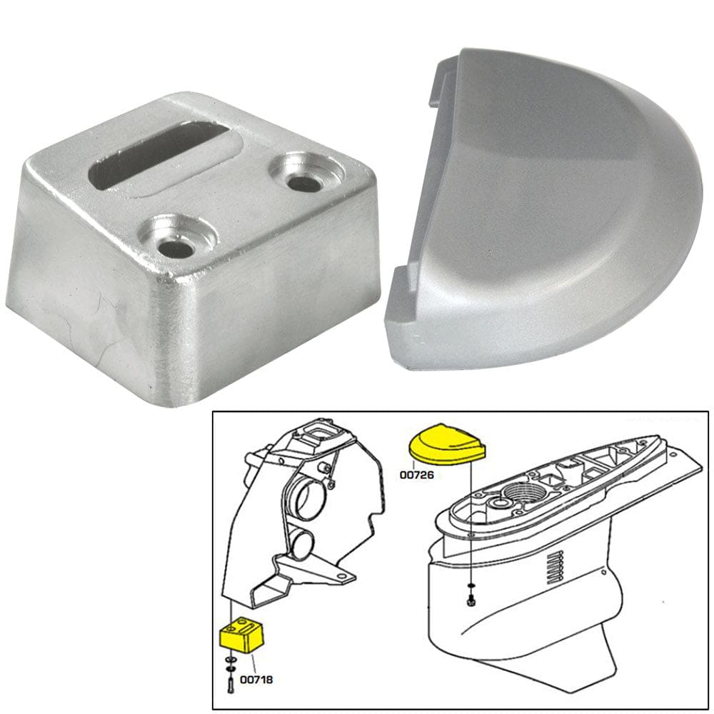 Tecnoseal Anode Kit w/ Hardware - Volvo SX - Magnesium - Boat Outfitting | Anodes - Tecnoseal