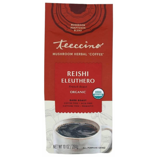 TEECCINO Teeccino Coffee Reishi Eleuthero Mushroom, 10 Oz
