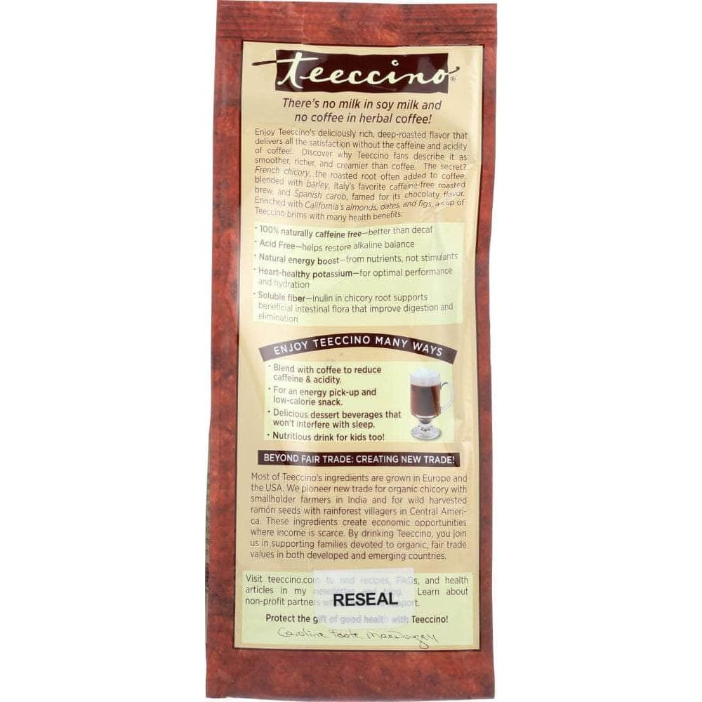 Teeccino Teeccino Mediterranean Herbal Coffee Hazelnut Medium Roast Caffeine Free, 11 oz