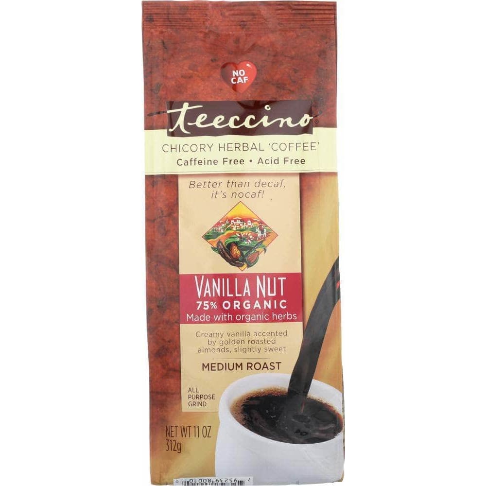 Teeccino Teeccino Mediterranean Herbal Coffee Medium Roast Caffeine Free Vanilla Nut, 11 oz