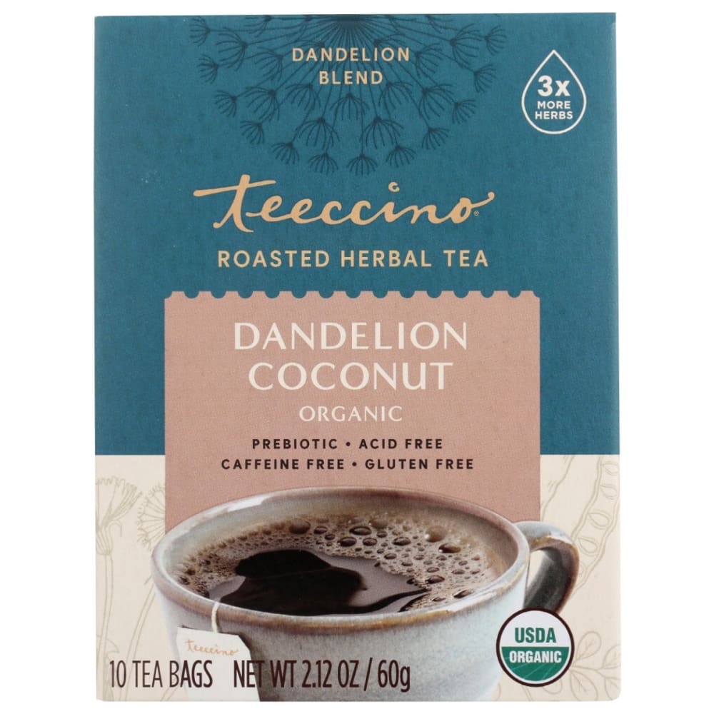 TEECCINO: Tea Dandelion Coconut 10 CT (Pack of 4) - Beverages > Coffee Tea & Hot Cocoa - TEECCINO