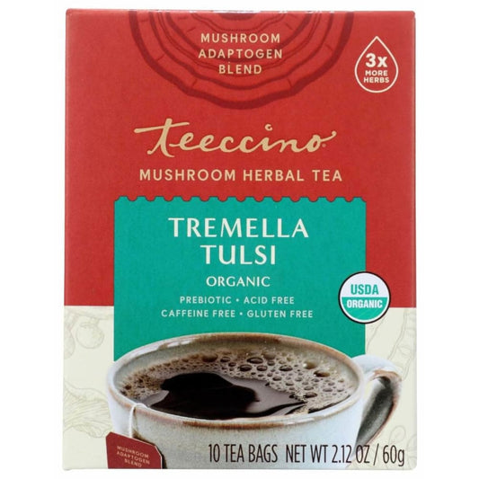 TEECCINO Teeccino Tea Tulsi Mushroom, 10 Ct
