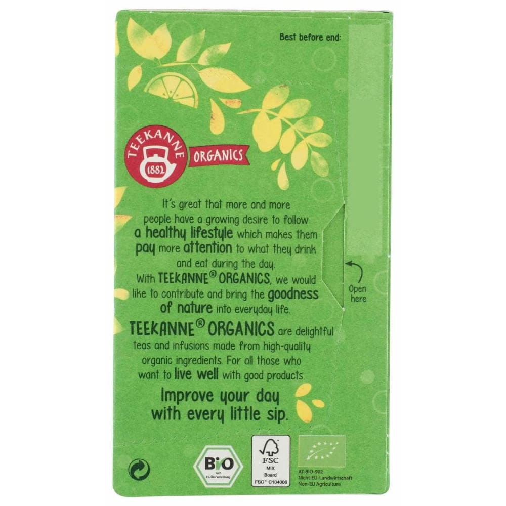 TEEKANNE Grocery > Beverages > Coffee, Tea & Hot Cocoa TEEKANNE: Tea Swinging Green Org, 20 bg