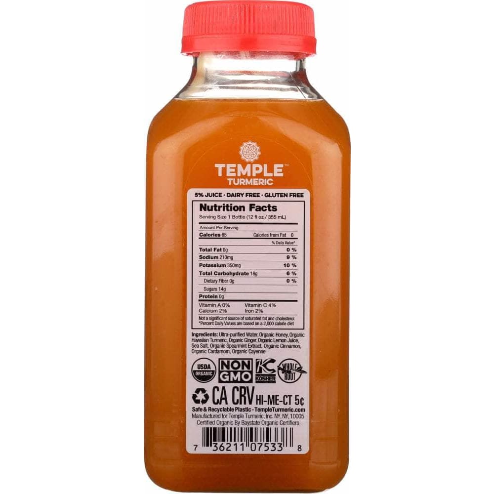 Temple Turmeric Temple Turmeric Elixir of Life Beverage, 12 oz