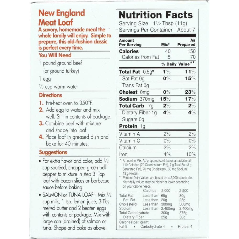 Tempo Tempo Mix Seasoning Meatloaf, 2.75 oz