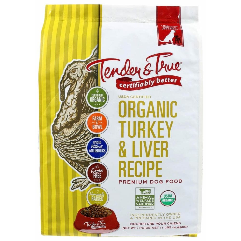 TENDER AND TRUE TENDER AND TRUE Kibble Dog Turkey & Liver, 11 lb