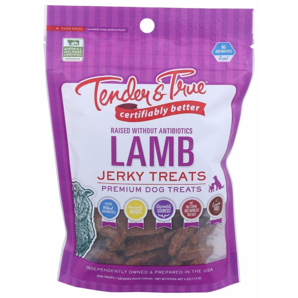 TENDER AND TRUE TENDER AND TRUE Lamb Jerky Treats, 4 oz