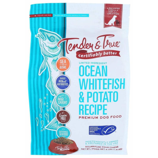 TENDER AND TRUE TENDER AND TRUE Ocean Whitefish and Potato Dry Dog Food, 4 lb